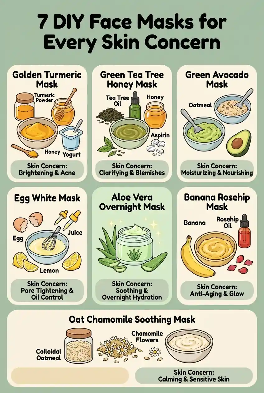 7 DIY Face Mask Recipes for Every Skin Concern — Glowing, Clear and Acne-Free