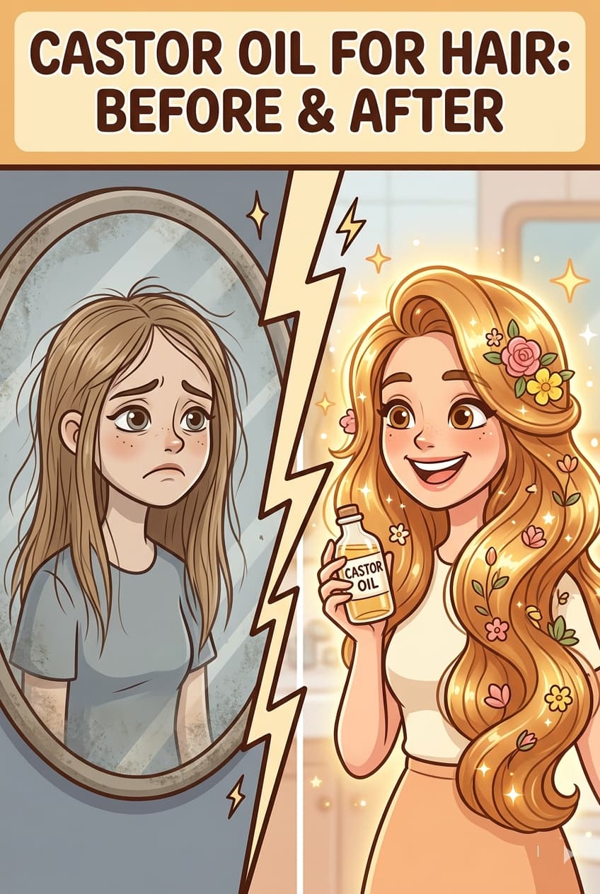 Castor oil for hair growth works — but only if you use it the right way. Most people quit after two weeks because they're applying it wrong. Here's the exact method, how long to leave it in, and what to realistically expect after 8 weeks of consistent use. Full guide at the link.