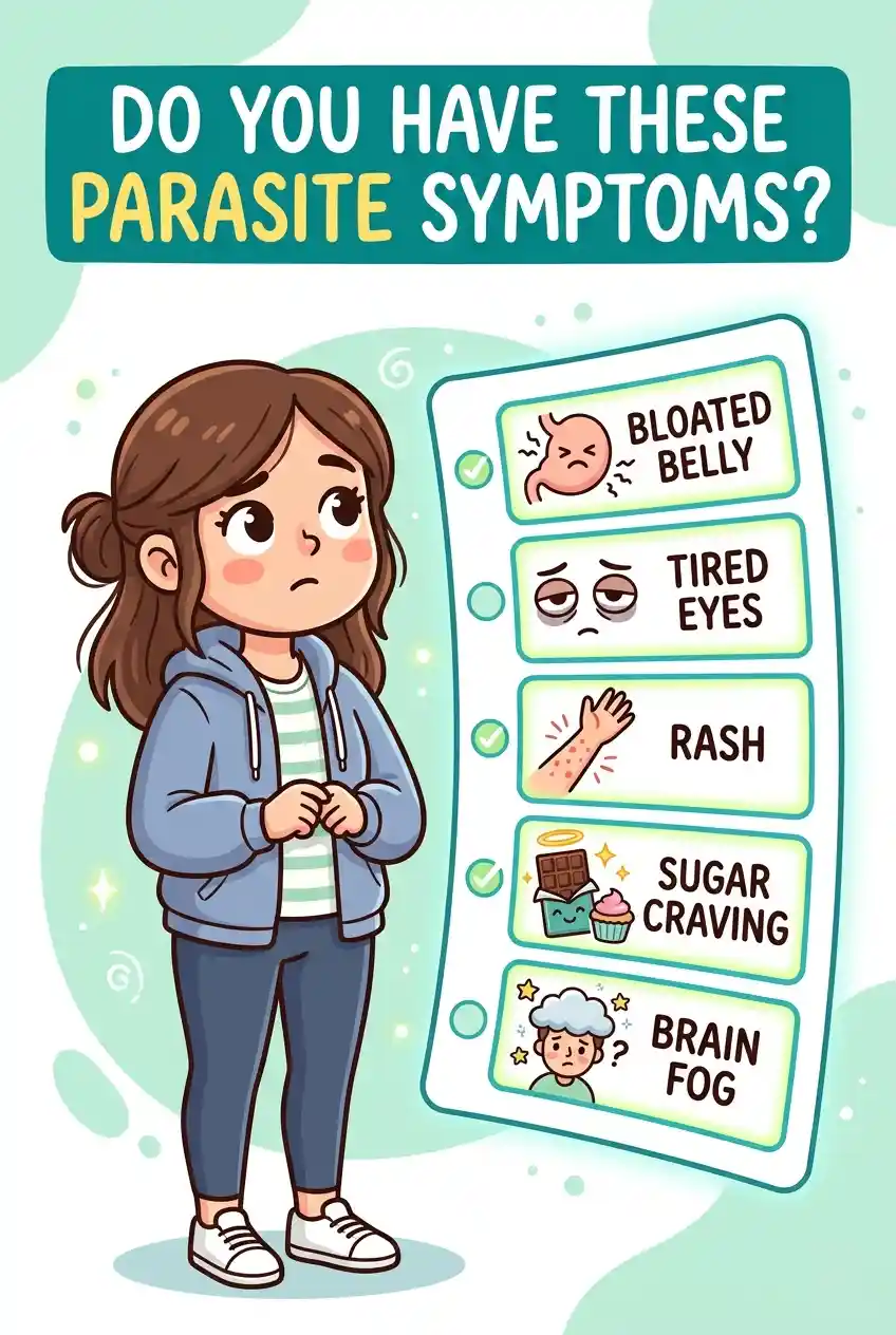 Bloating, fatigue, skin issues, teeth grinding at night — these are all signs your gut might be dealing with parasites. Here's how to do a natural parasite cleanse using herbs and foods that have worked for centuries. Full guide on the blog. #parasitecleanse #naturalremedies #guthealth #herbalremedies #healthtips