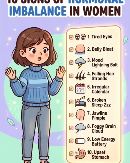 Fatigue that sleep doesn't fix. Weight gain around the belly. Mood swings that feel out of nowhere. Hair thinning. Skin breakouts on your chin and jawline. These are not random symptoms — they are a pattern, and hormones are almost always at the center of it. Full guide to the 10 most common hormonal imbalance symptoms in women, plus what to do about each one naturally.
