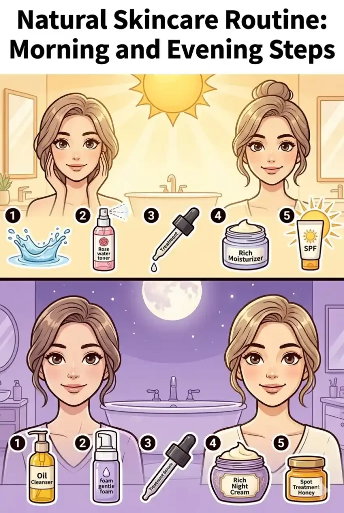 Natural Skincare Routine at Home: Morning and Evening Steps for Every Skin Type
