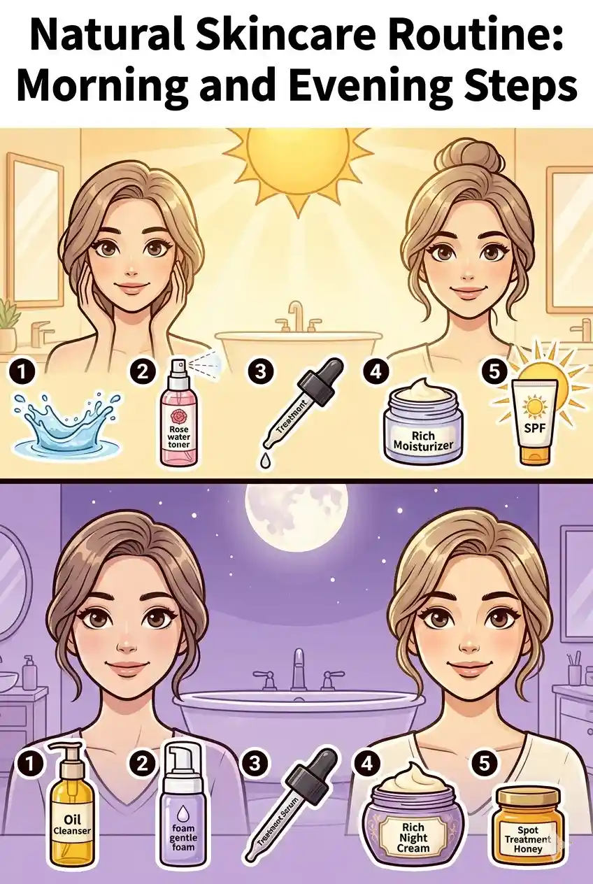Natural Skincare Routine at Home: Morning and Evening Steps for Every Skin Type