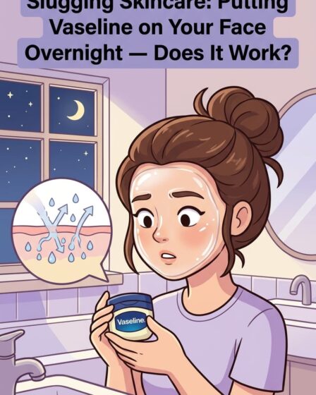 Petrolatum reduces transepidermal water loss by up to 98 percent — no other commonly used skincare ingredient comes close. It does not add moisture. It seals in the moisture already in your skin and prevents it from evaporating overnight. Apply a pea-sized amount as the last step of your nighttime routine. Sleep. Rinse in the morning. Noticeable difference in softness within 3 to 5 nights. Full guide on the blog.